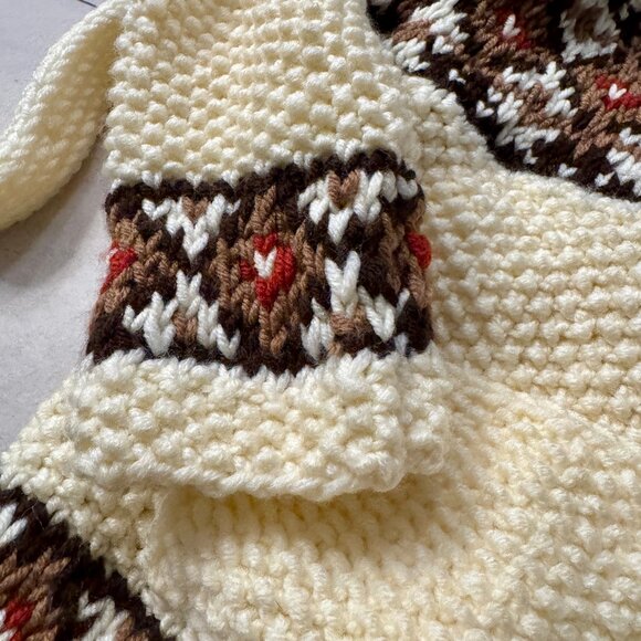 New The Marilyn Monroe 1962 Luxury Chunky Hand Knit Lambswool Wool Cardigan XL - Picture 4 of 15